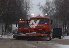 Выпавший снег в Ульяновске убирают 45 единиц спецтехники