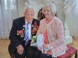 Спустя 70 лет ветераны Великой Отечественной Войны вновь обменялись кольцами в ульяновском загсе