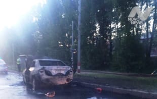 В Ленинском районе Ульяновска взорвался автомобиль