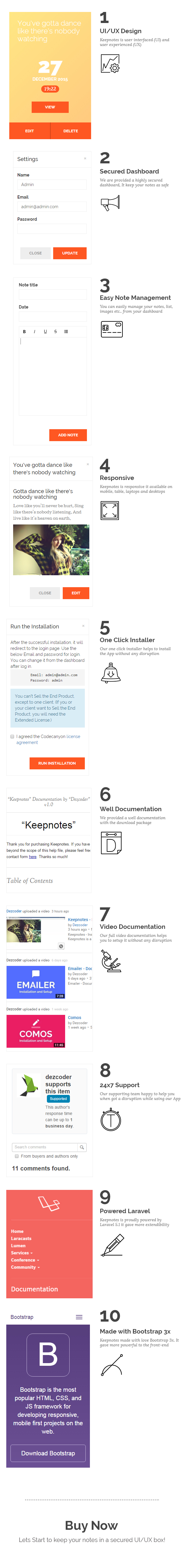 Keepnotes is a UI/UX and secured note taking application