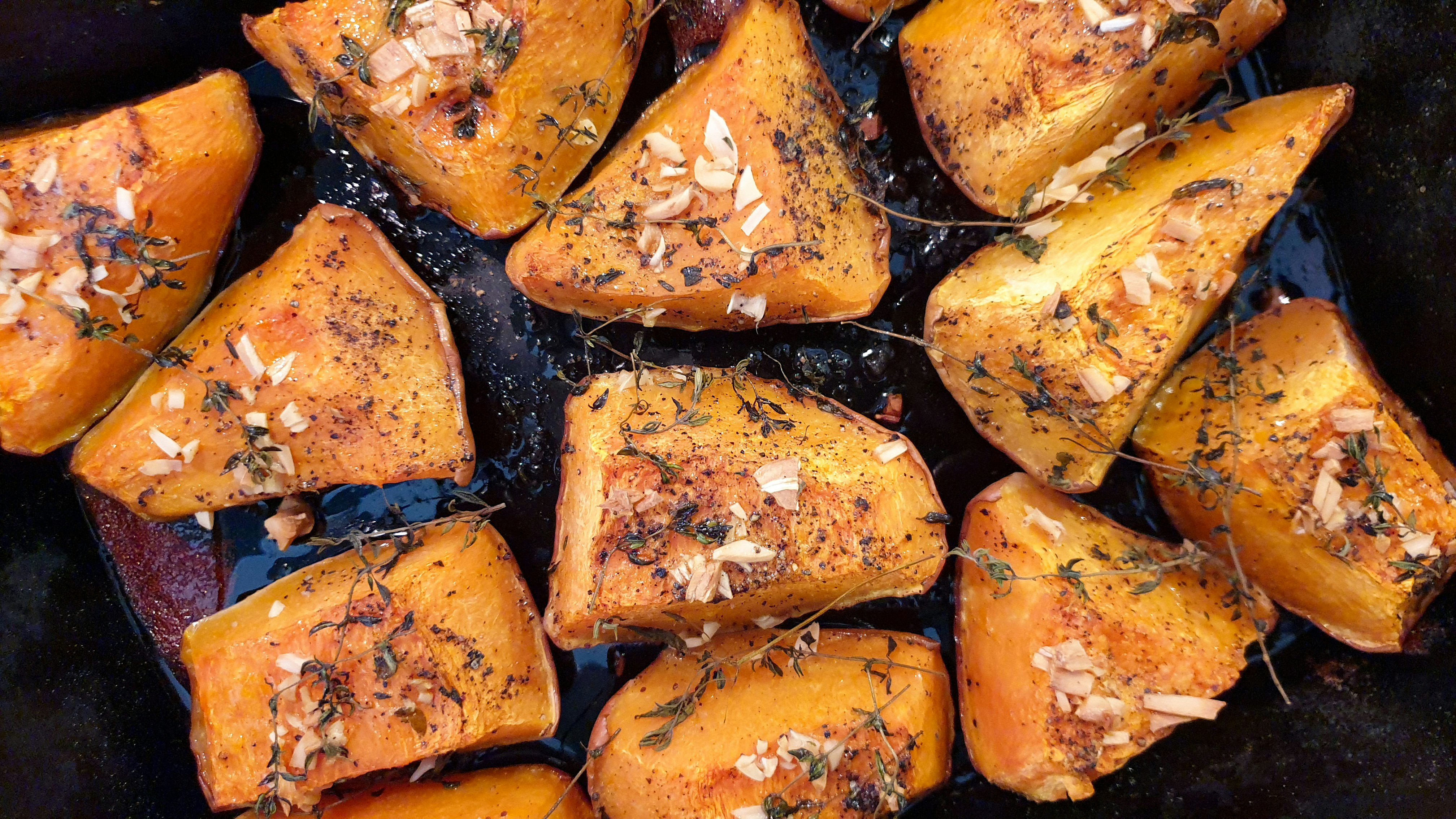 Roasted Pumpkin with Herbs