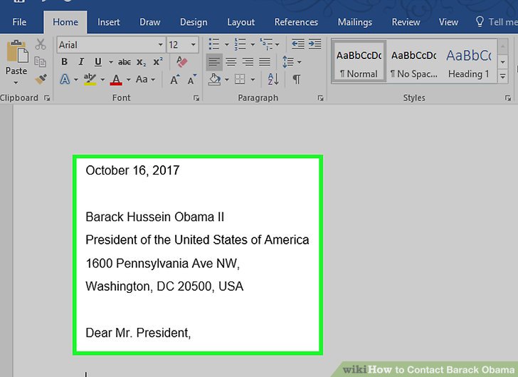 Image titled Contact Barack Obama Step 6