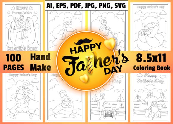 Father's Day Coloring Pages featuring father-child activities