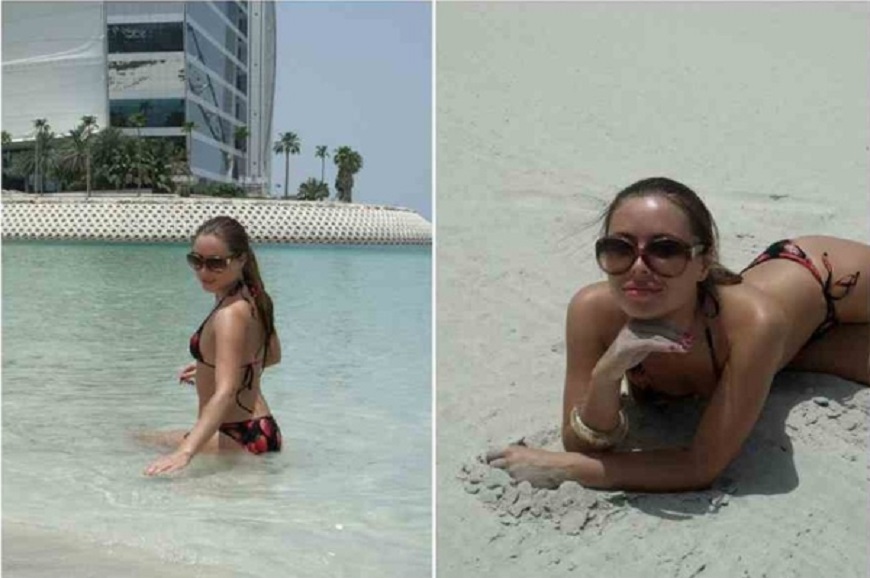 Юлия Михалкова горячие фото на море Водные процедуры
