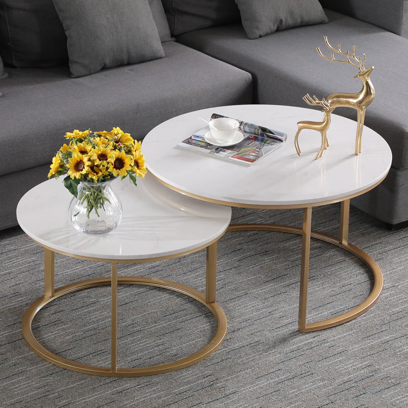 Upmarkt Marble Twin Center Table