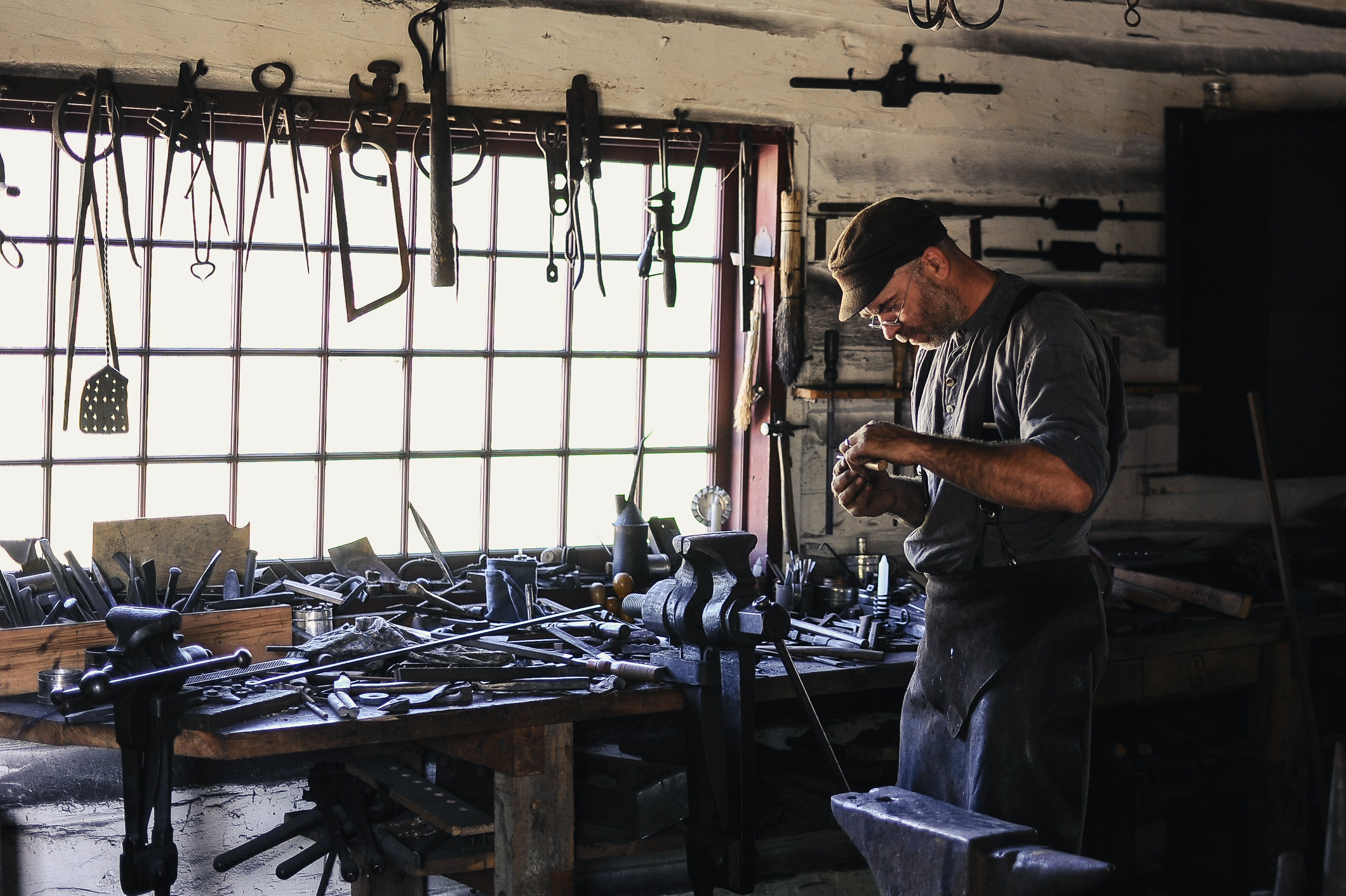 Small business worker