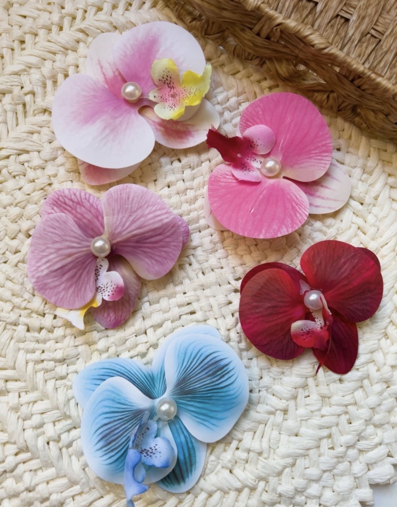 Presilha Bico de Pato Orquídeas - 9CM