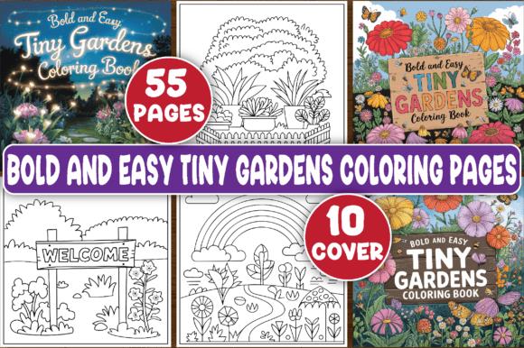 Bold & Easy Tiny Gardens Coloring Pages