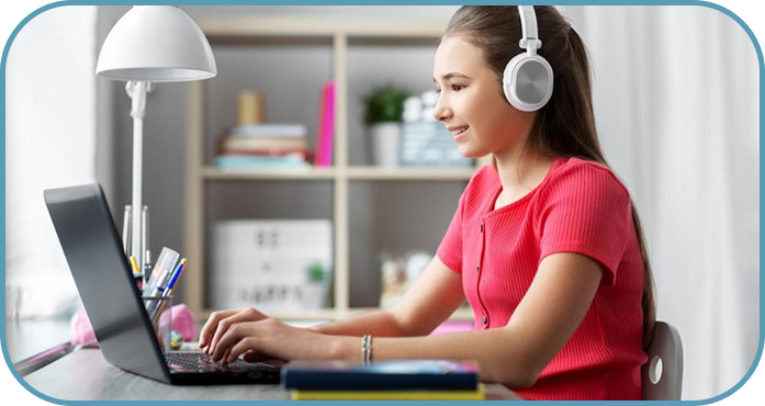 Student preparing for exam