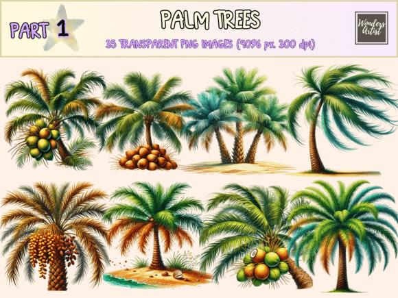Palm Trees Clipart Collection