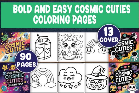 Cosmic Cuties Coloring Book Preview