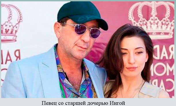Певец со старшей дочерью Ингой