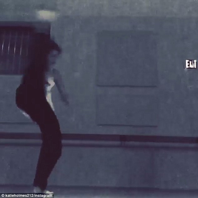 Kicking up her heels: The dance-enthusiast captioned the clip: 'Kicking into Wednesday! Have a great day!'