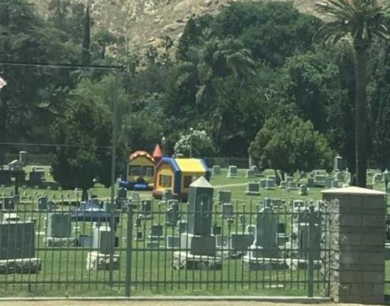 best funny pictures, funny pics, funny photos, funny pictures, funny vids, the best funny pictures, really funny photos, cemetery bounce house