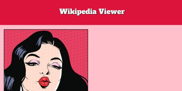 wikipedia viewer paulina fischer freecodecamp