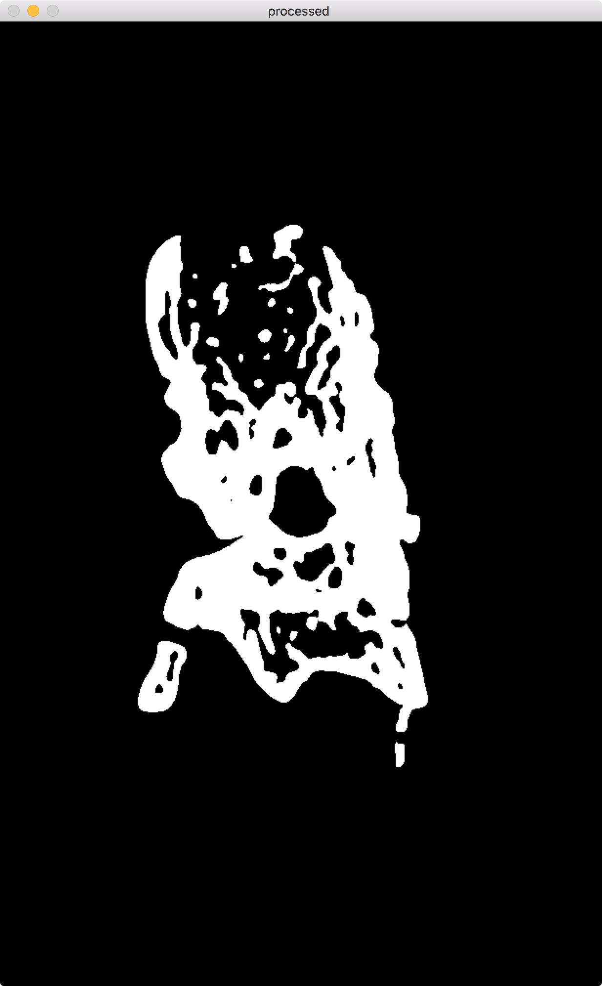 fake "photoshop stamp" filter with gaussian blur + threshold