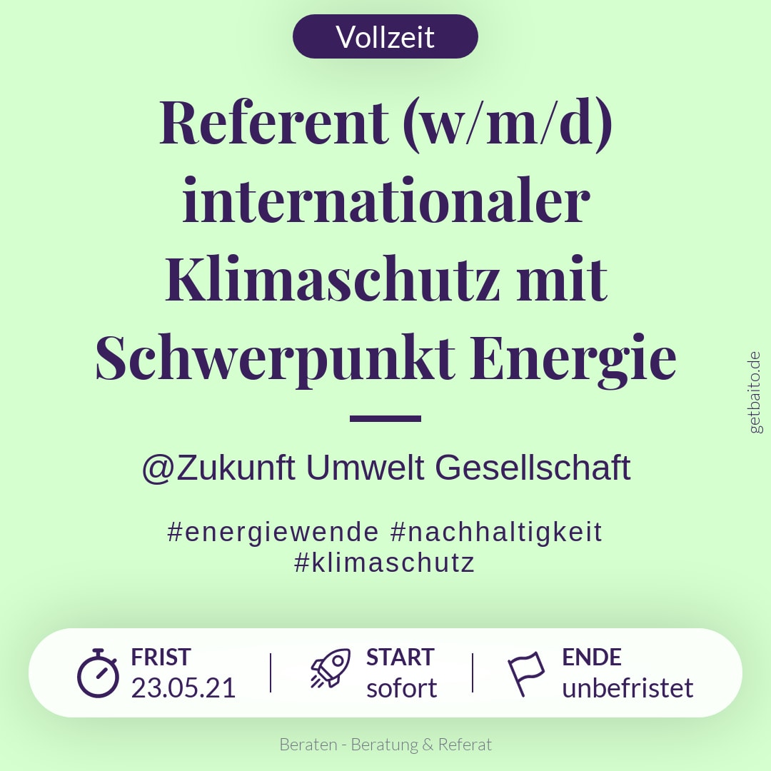 Referent W M D Recruiting Personalmarketing Zukunft Umwelt Gesellschaft