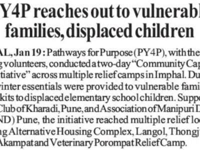 PY4P reaches out to vulnerable families, displaced children