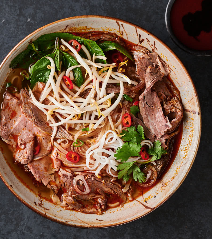 Vermicelli Noodle Soup with Spicy Pork & Beef