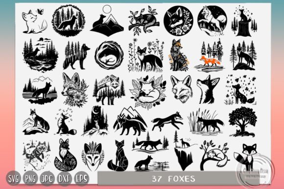 Fox Bundle Coloring Designs