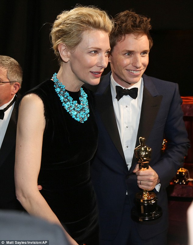 Huge honour: Eddie could hardly wipe the smile from his face