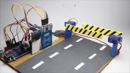 Automatic car parking toll gate