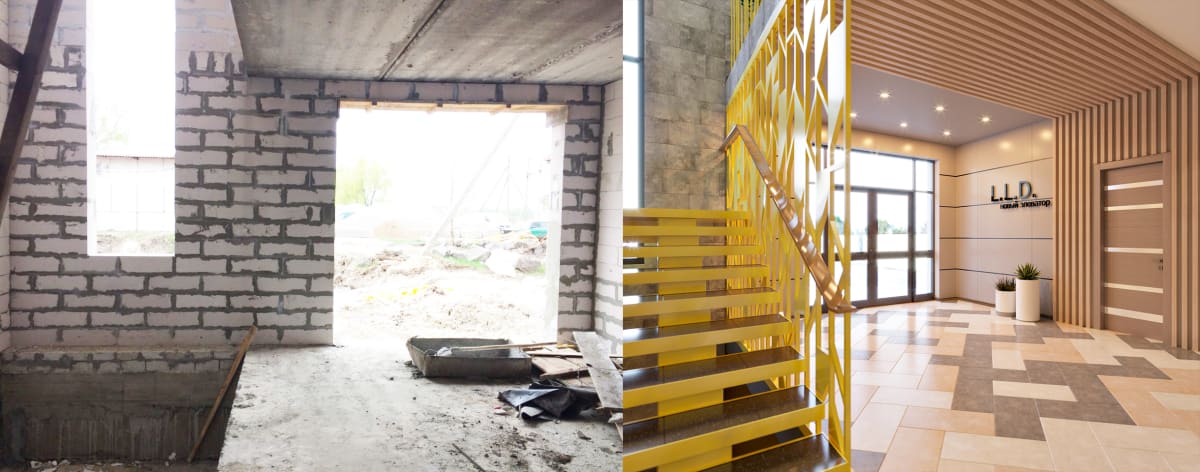 Дизайн офиса Черкассы фото холла до и после