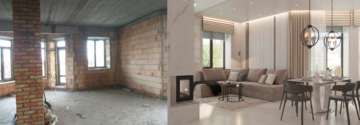 Дизайн интерьера коттеджа Черкассы.