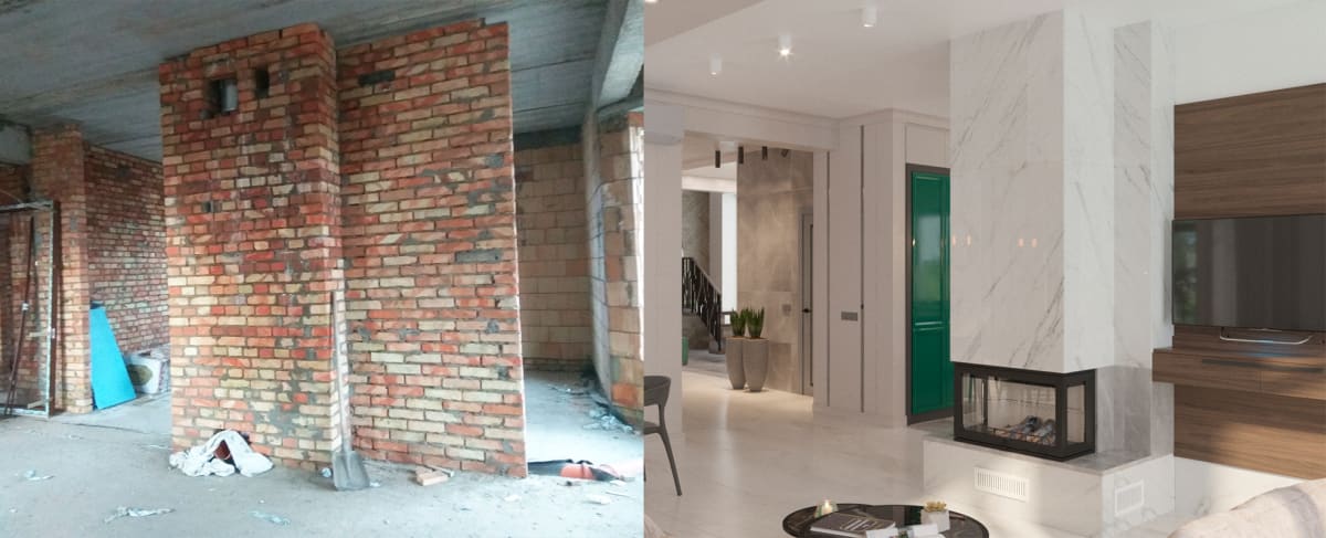 Дизайн интерьера Фото до и после