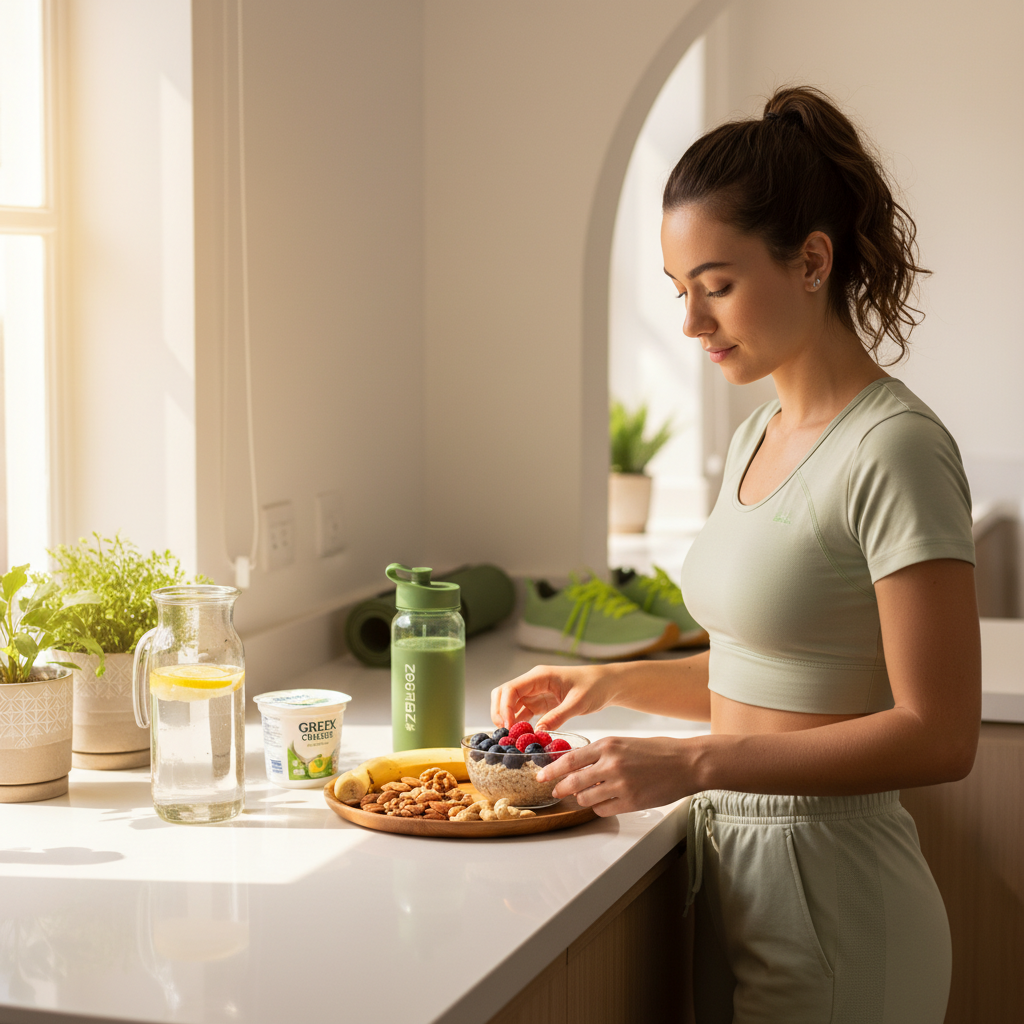 Lanche leve e sustentável para treino matinal: o que comer antes e depois