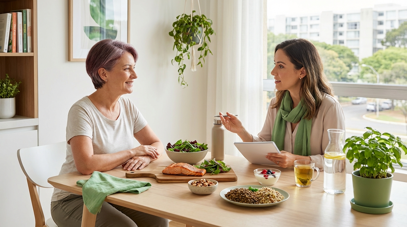Nutrição na Menopausa: Aliviando Sintomas Naturalmente