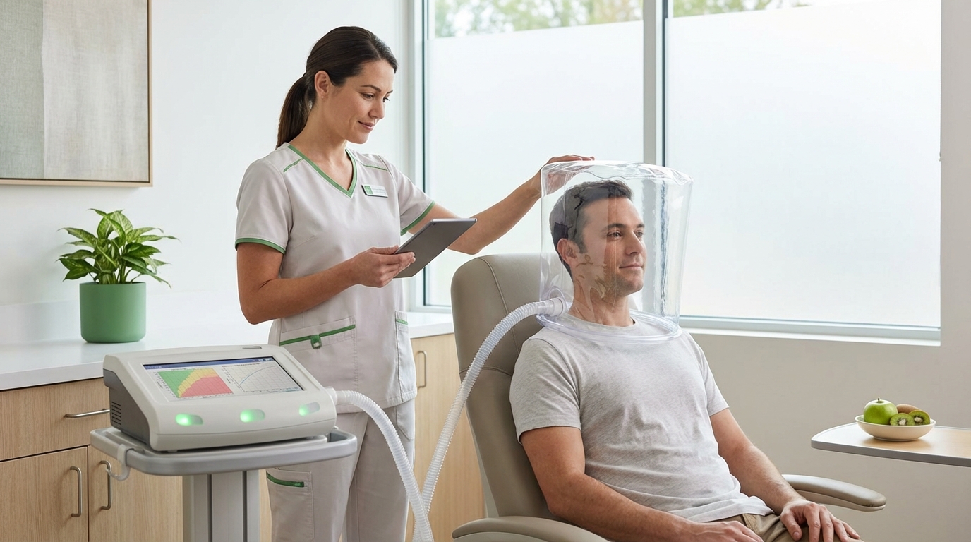 Calorimetria Indireta: O Exame que Descobre Seu Metabolismo Real (e Por Que Ele Pode Estar Lento)