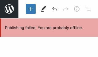 Publishing failed. You are probably offline. Publishing failed. You are probably offline.