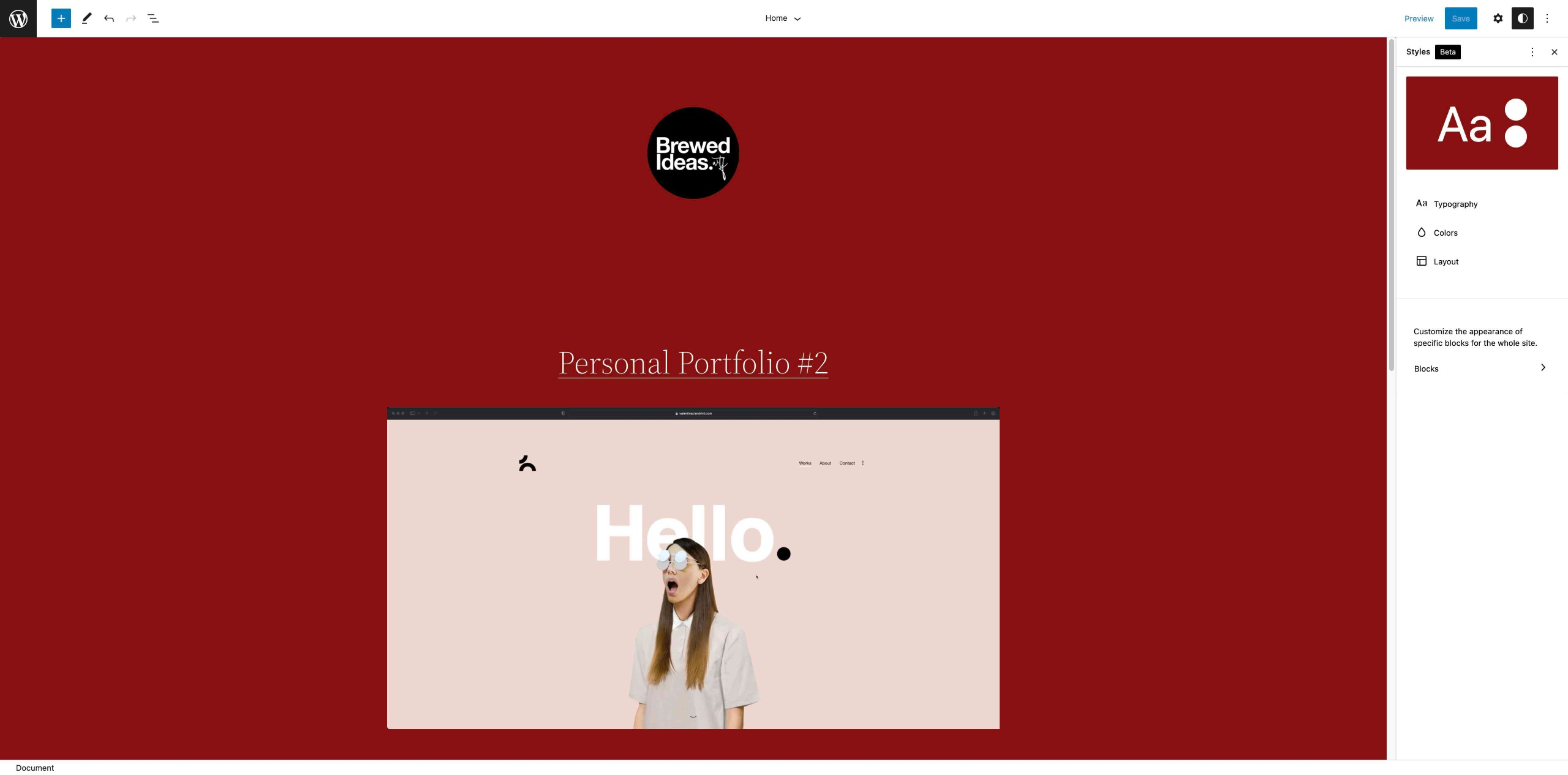 Full Site Editing Full Site Editing