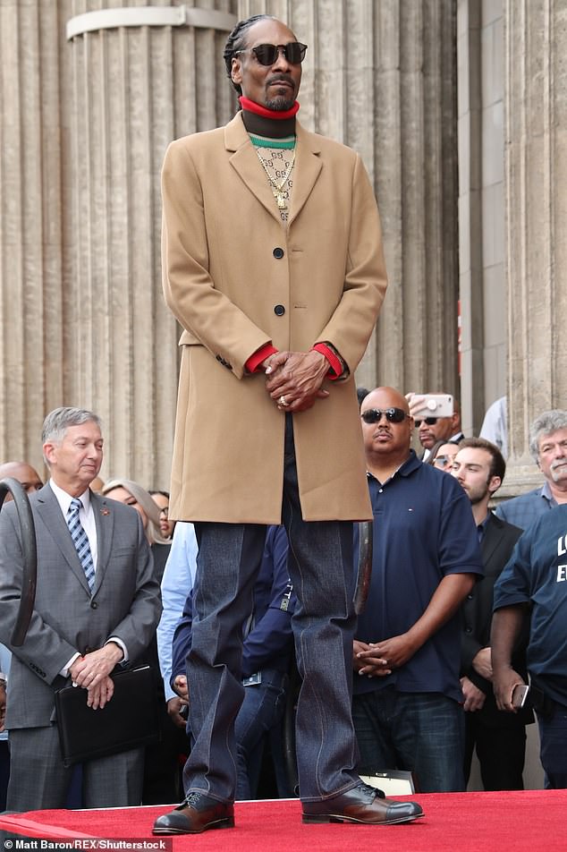 Regal: Snoop Dogg celebrated another achievement on Monday as he received a star on the Hollywood Walk of Fame