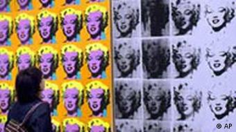 Marilyn Monroe Bild, Andy Warhol Ausstellung in London