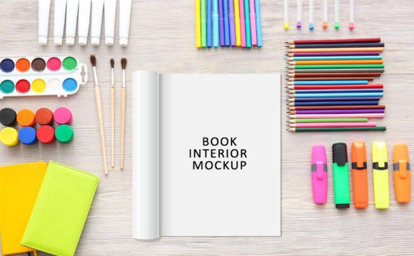 Coloring Book Cover Mockup Design