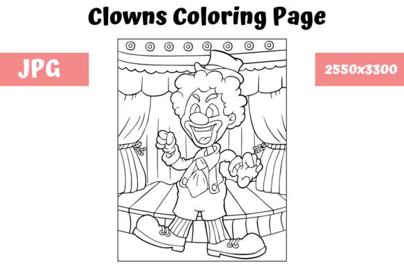 Clown Coloring Page