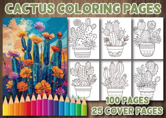 Cactus Coloring Book Preview