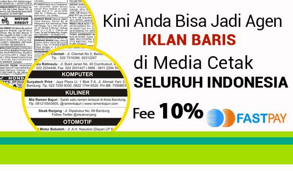 Agen Iklan Tabloid Nasional Fastpay LOKET PPOB FASTPAY
