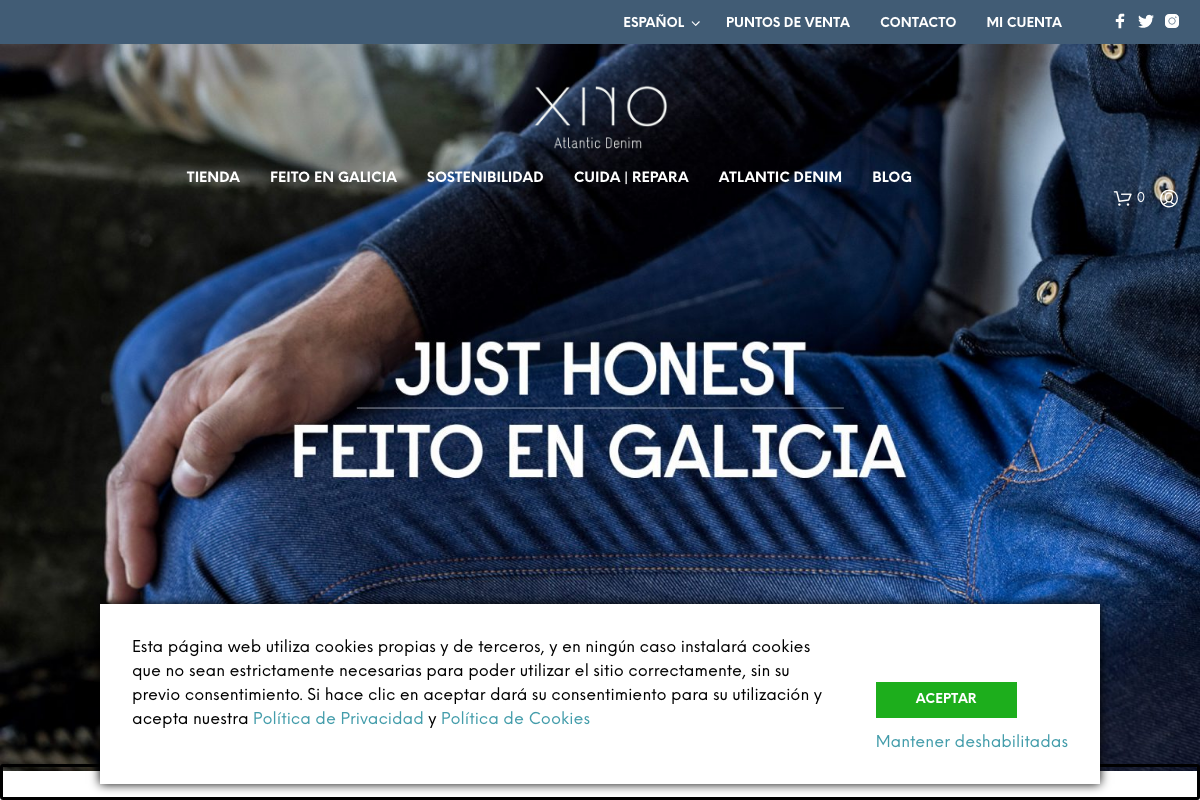 Xiro Eco – Vaqueros gallegos 75€ y 120€ GOTS