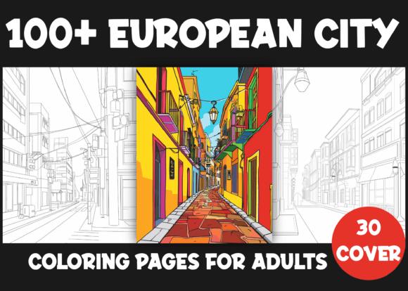European City Coloring Book Cover
