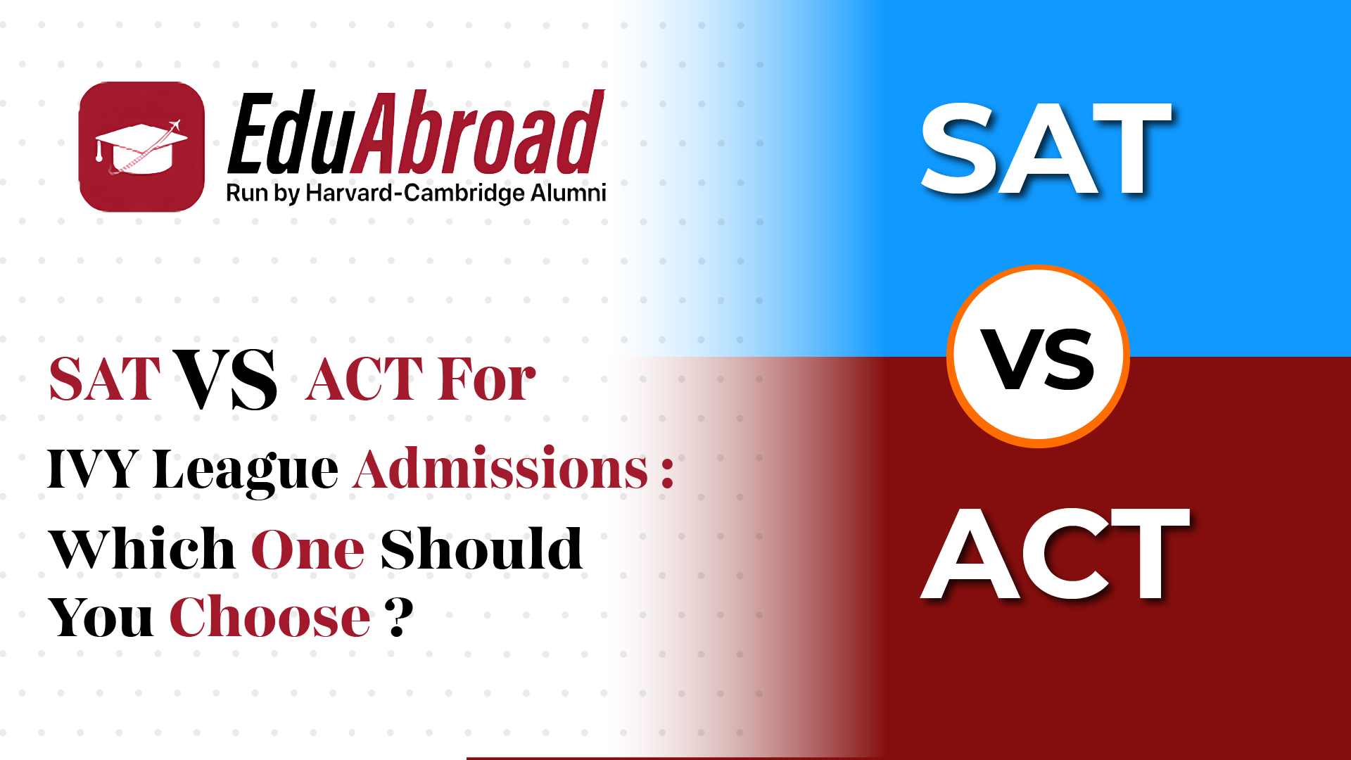 SAT vs ACT for Ivy League Admissions: Which One Should You Choose?