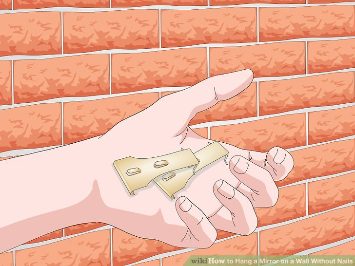 Image titled Hang a Mirror on a Wall Without Nails Step 10