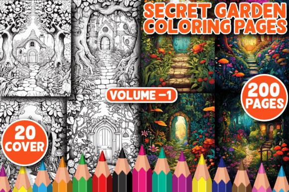 Secret Garden Coloring Book Cover