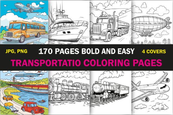 Transportation Coloring Pages Collection