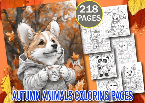 Autumn Animals Coloring Book Preview