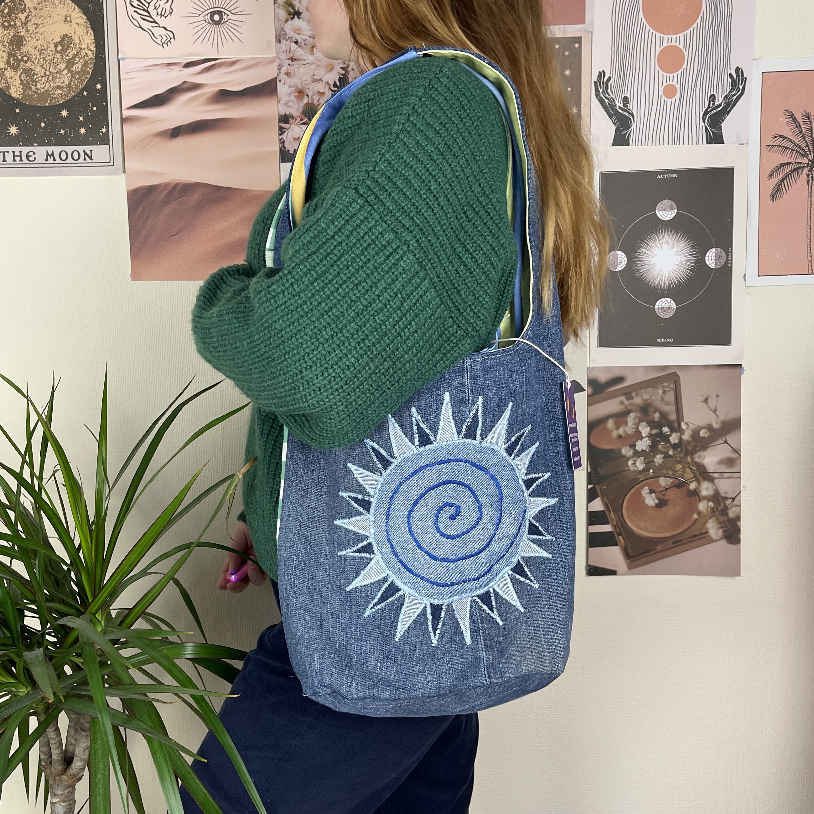 Denim Sun Bag