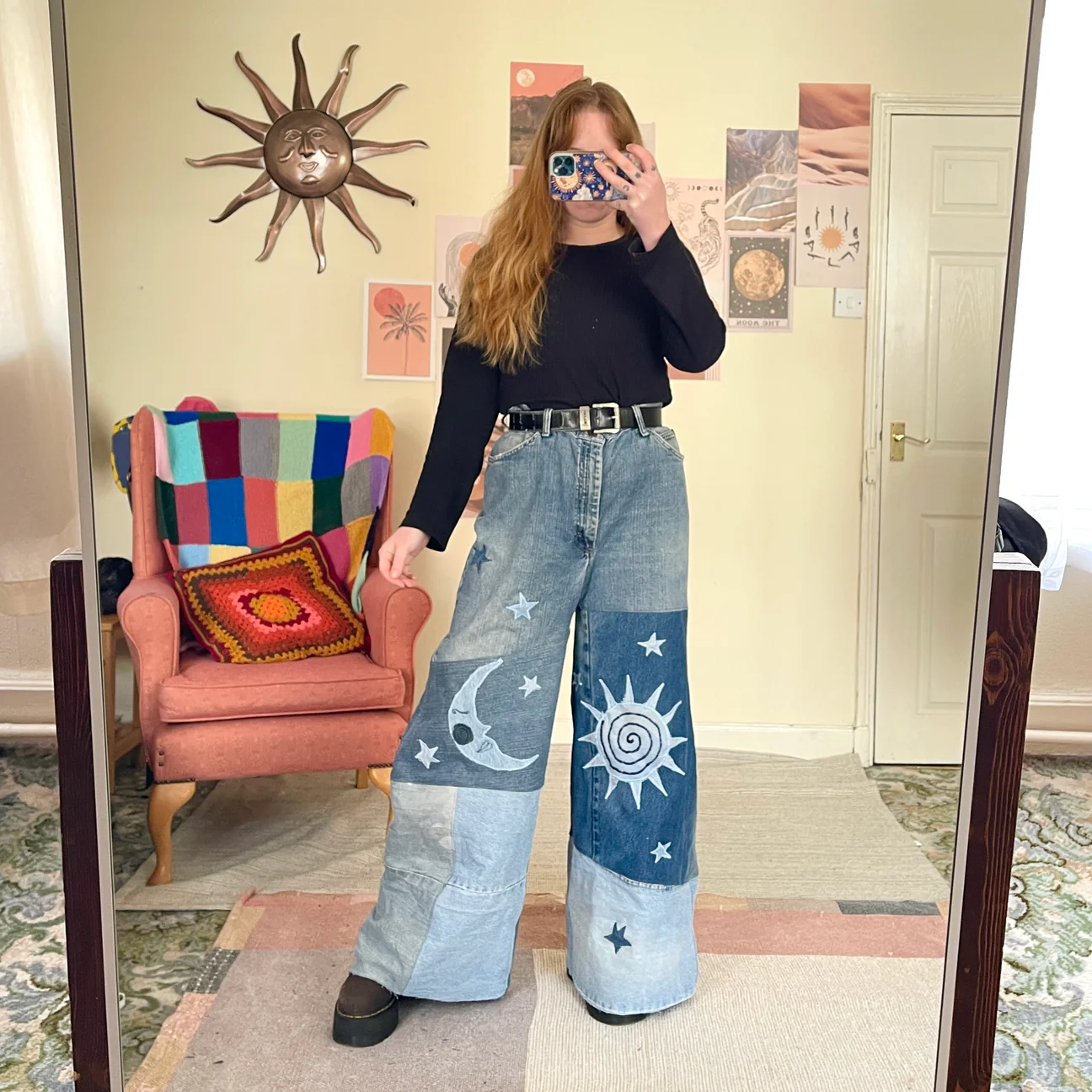 Gallery image for Custom Celestial Jeans