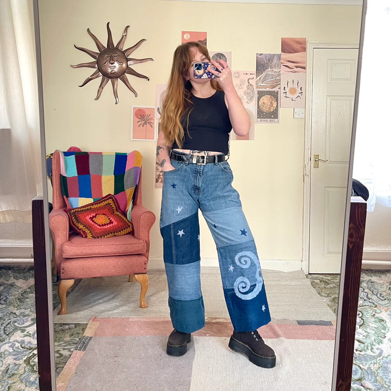 Gallery image for Custom Celestial Jeans